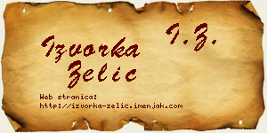 Izvorka Zelić vizit kartica